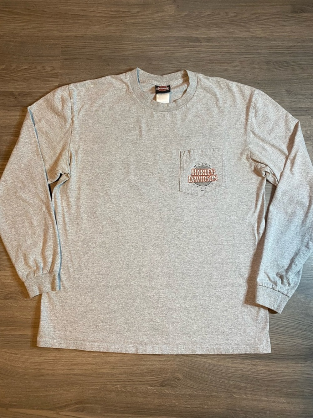 Y2K Harley-Davidson Long Sleeve Pocket Tee - Gettysburg, PA